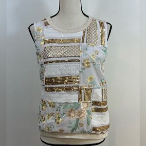 Tiny Anthropologie Elegant Patchwork Women's Tank Top